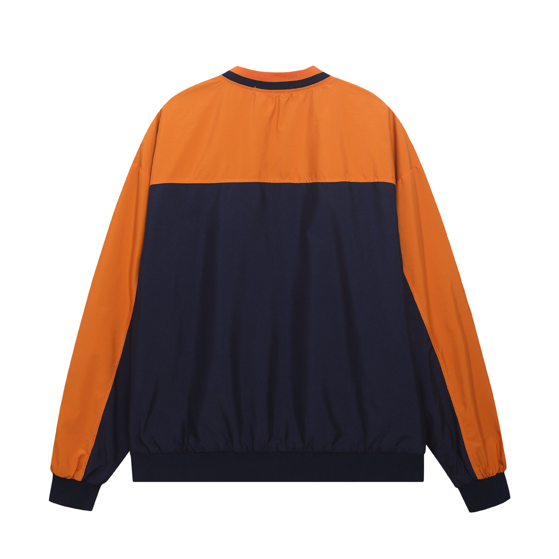 American Retro Two-tone Polyester Sweatshirt