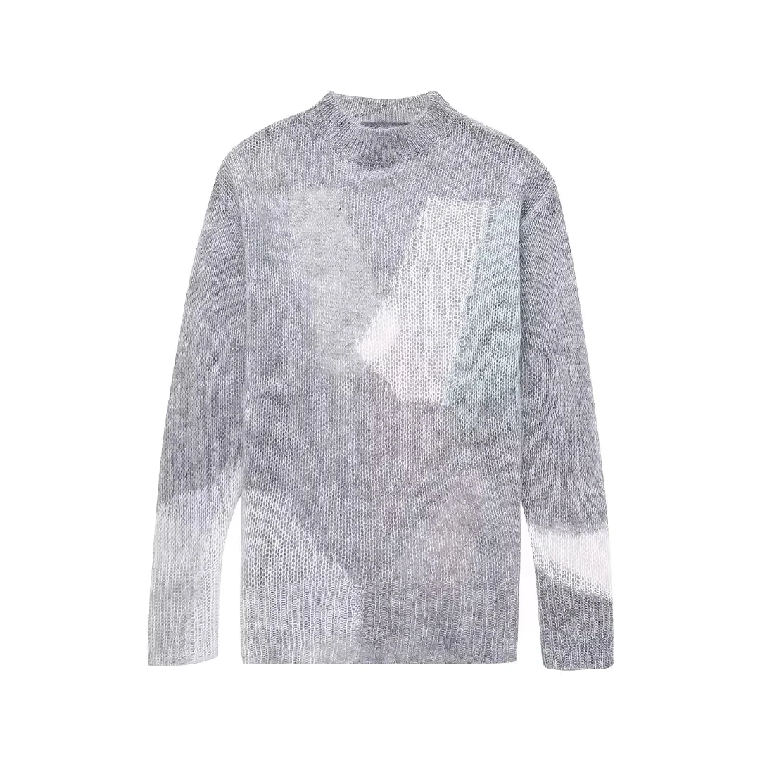 Ladies Polyester Crew Neck Sweater
