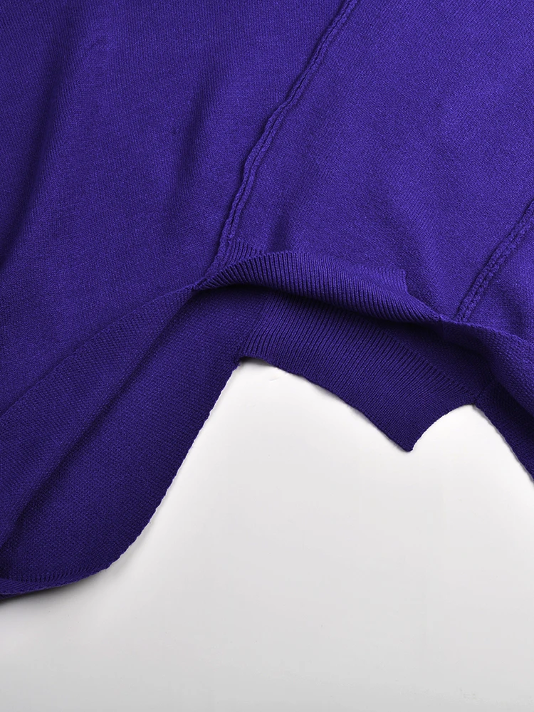 Violet Plus Asymmetric Mock Sweater Female