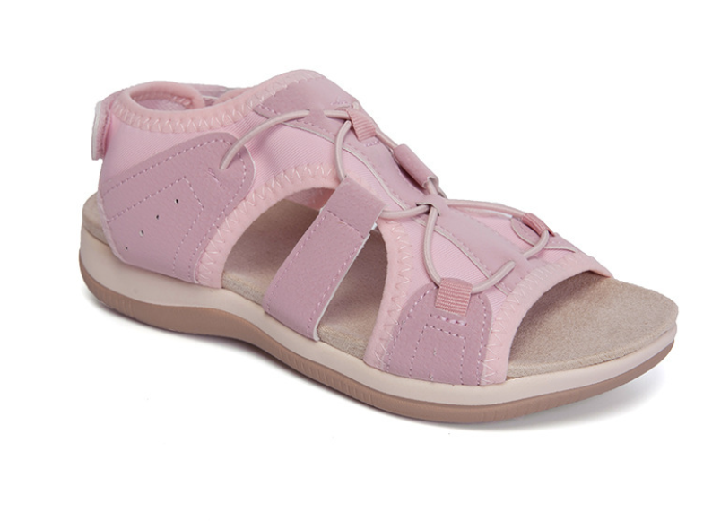 Women's sandals summer new round head breathable casual sandals large size flat beach sandals