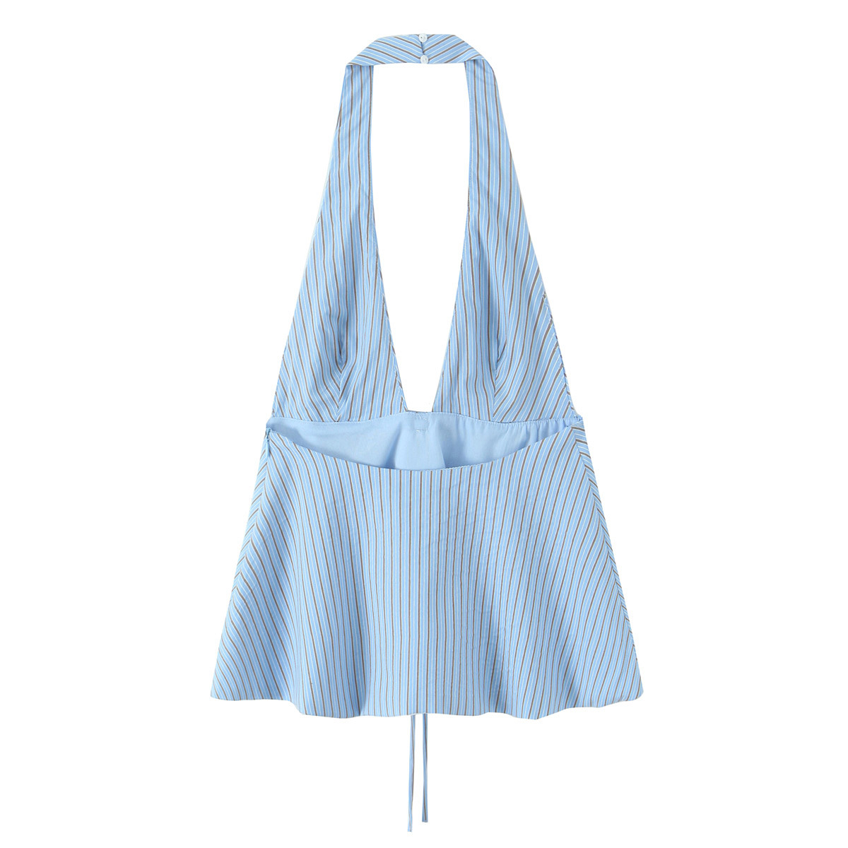 Open Rear Tie Stripe Cami