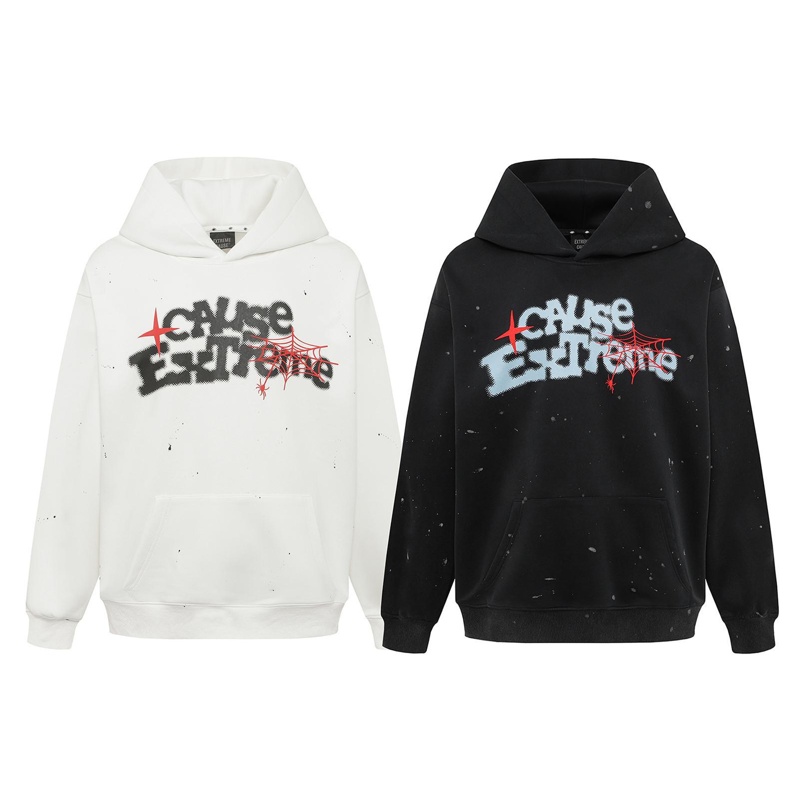Net Script Splatter Hoodie