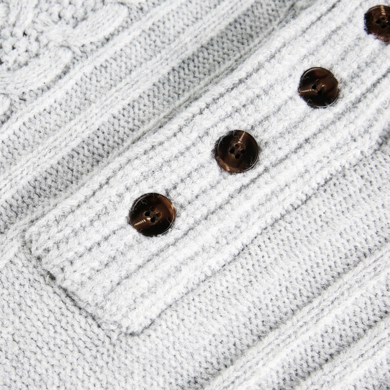 Oversized Japanese Workwear Cabled Sweater