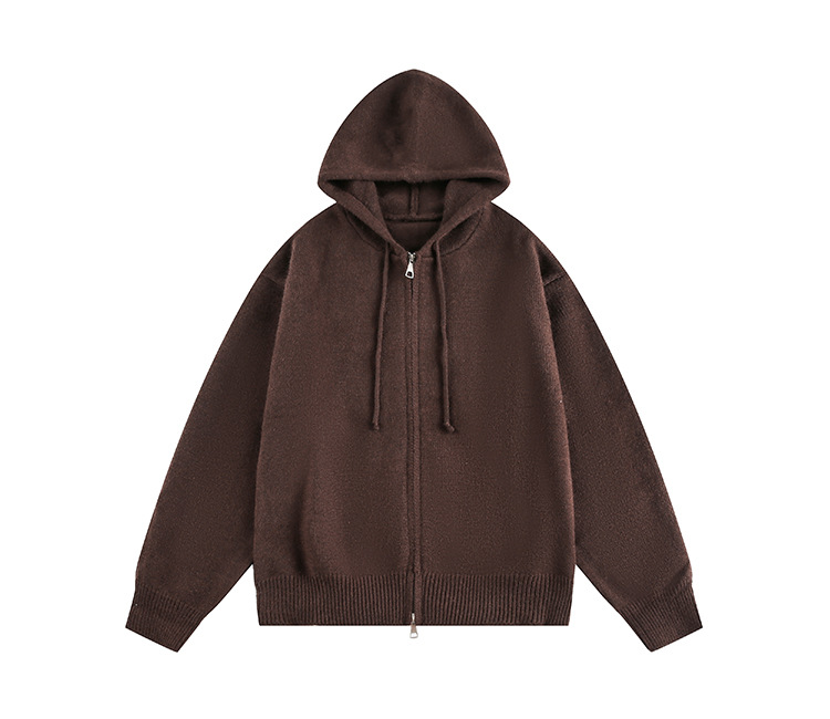 American Trend Oversized Long Sleeve Hood Cardigan