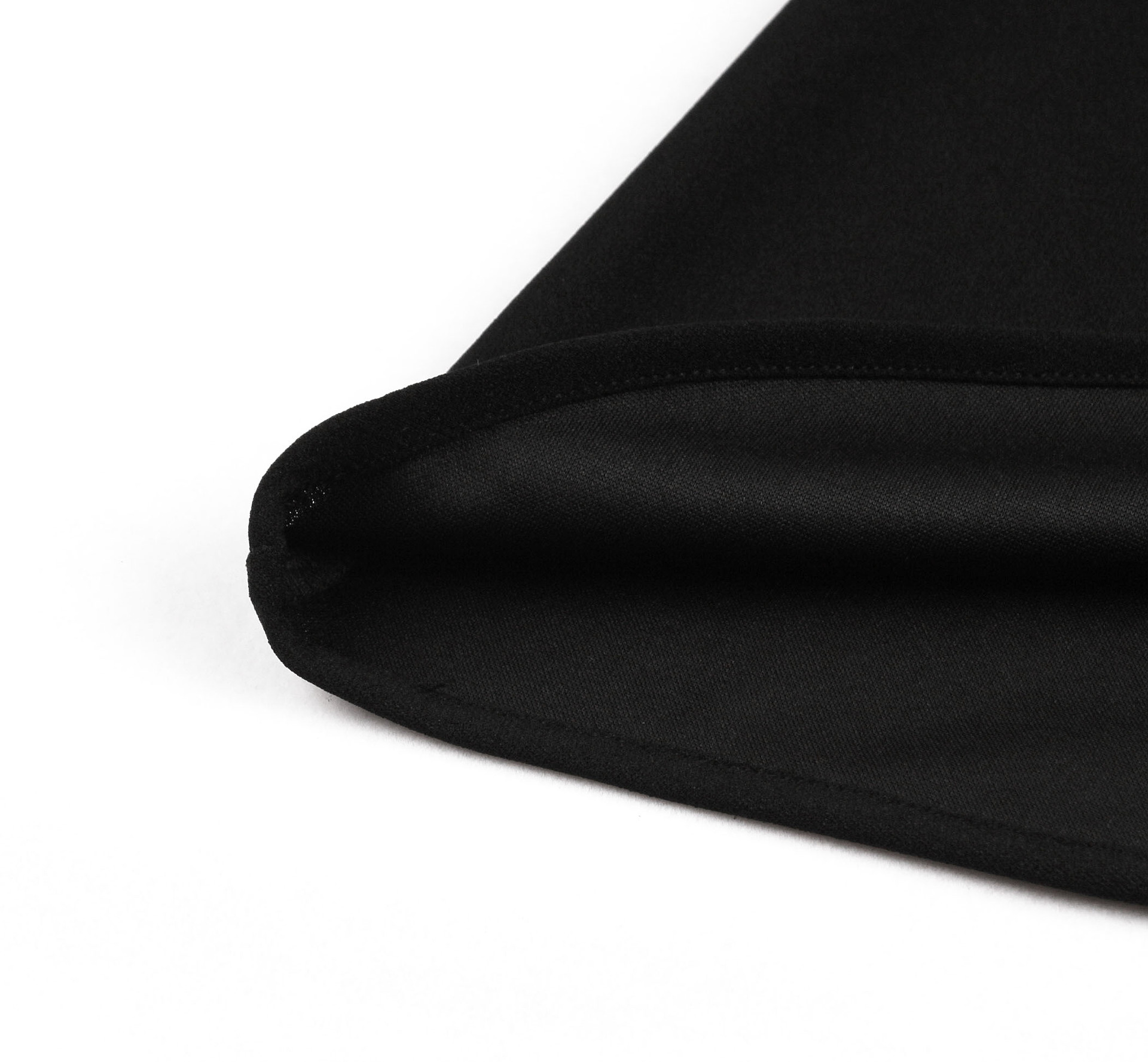 High Waist Contrast Panel Midi Dress Turn-Down Collar