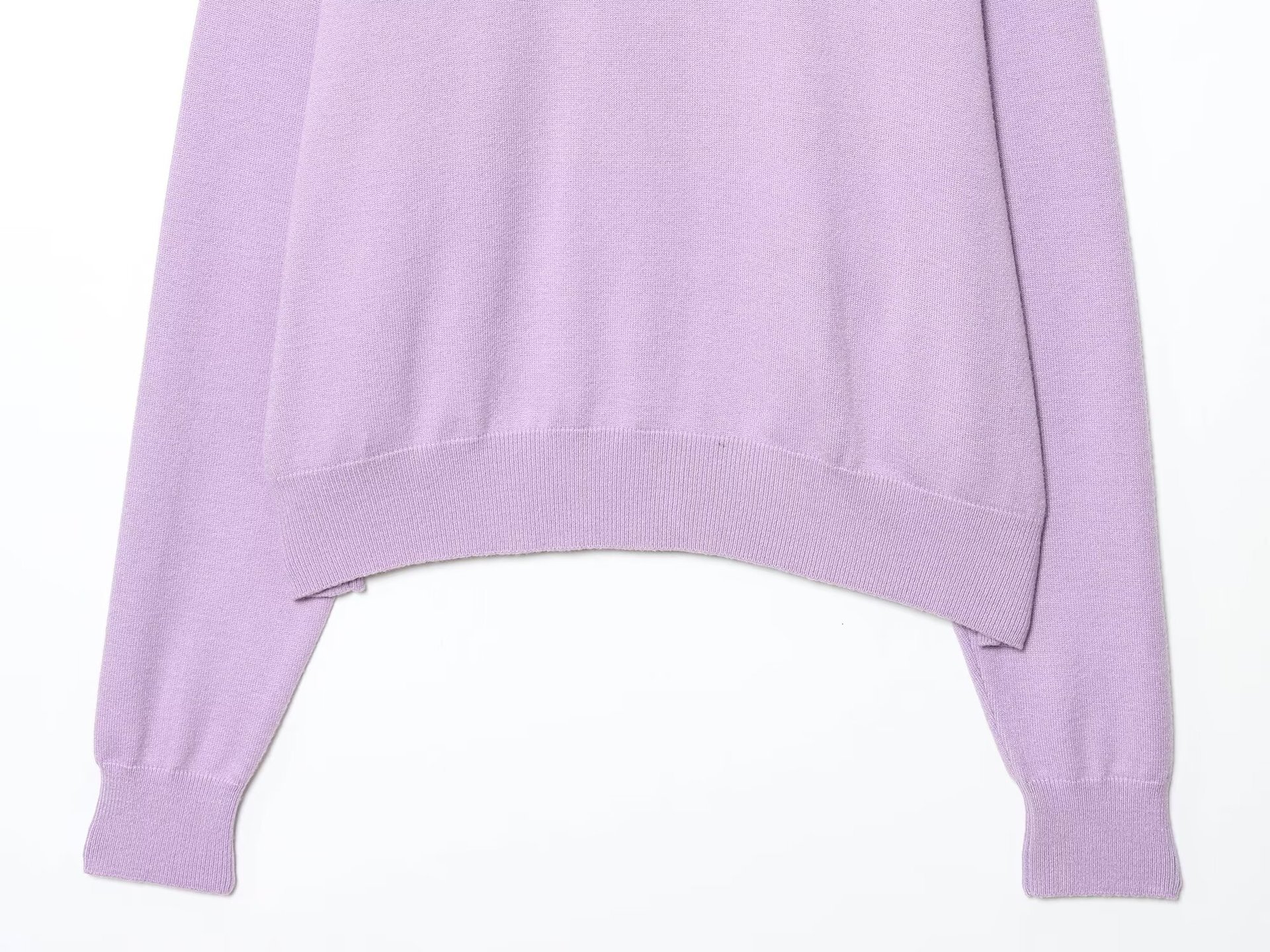 Ladies Plain Bicolor Long Sleeve Cotton Sweatshirt
