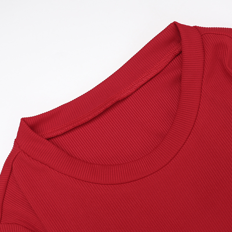 Round Neck Long Sleeve Open Back Polyester Dresses