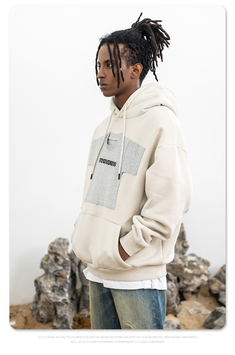 Printed Cotton Oversized Hoodie