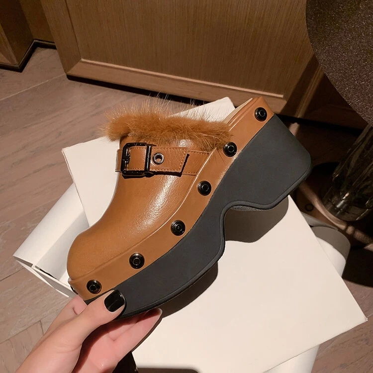 Ladies Embellished Chunky Sole Sandals