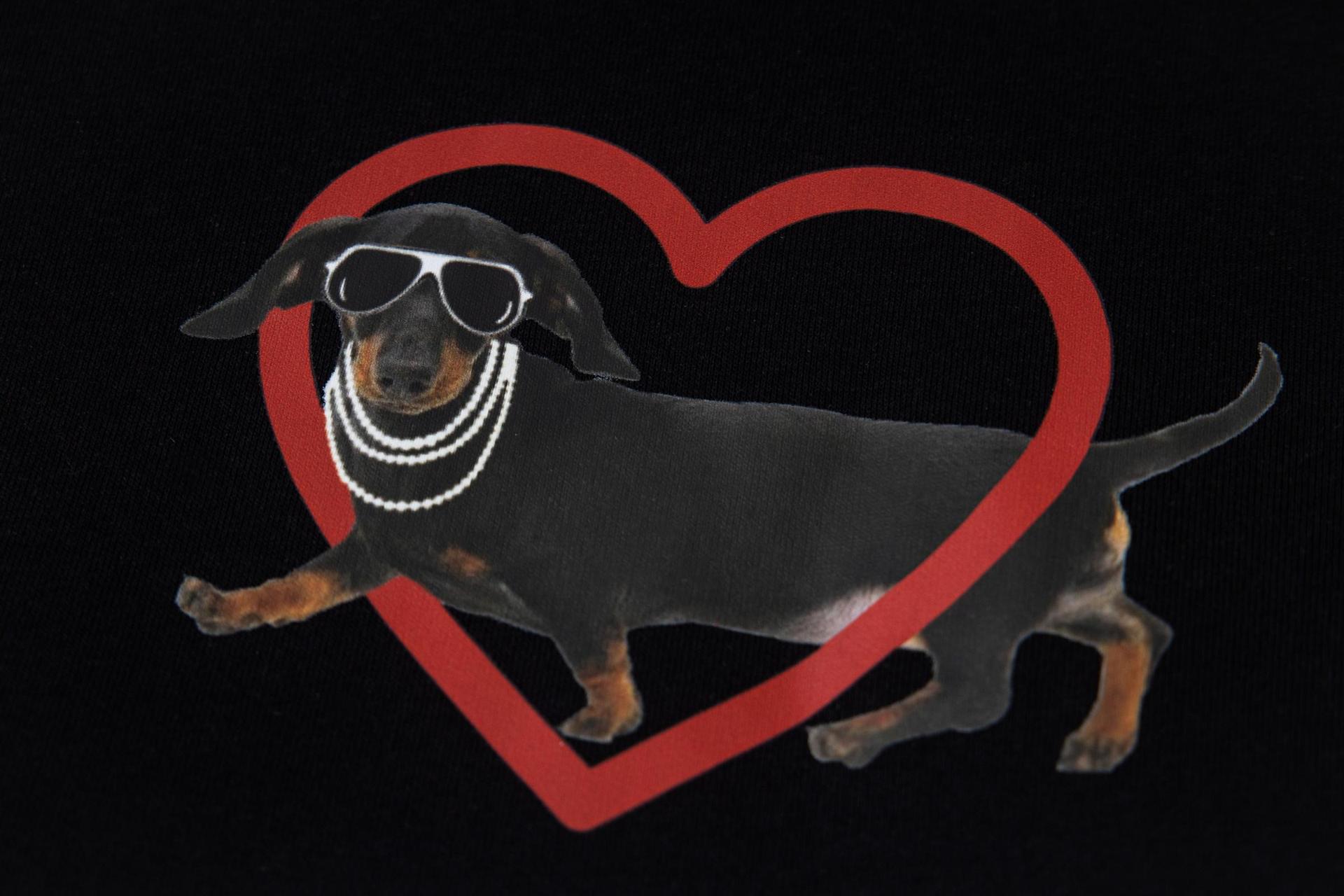 Dachshund Graphic Oversized Cotton Hoodie