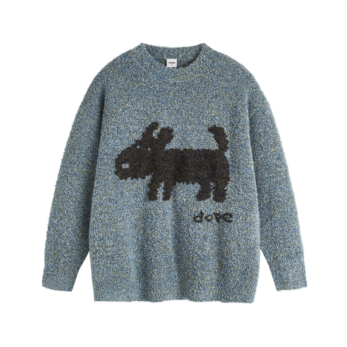 Unisex Oversized Japanese Workwear Puppy Sweater