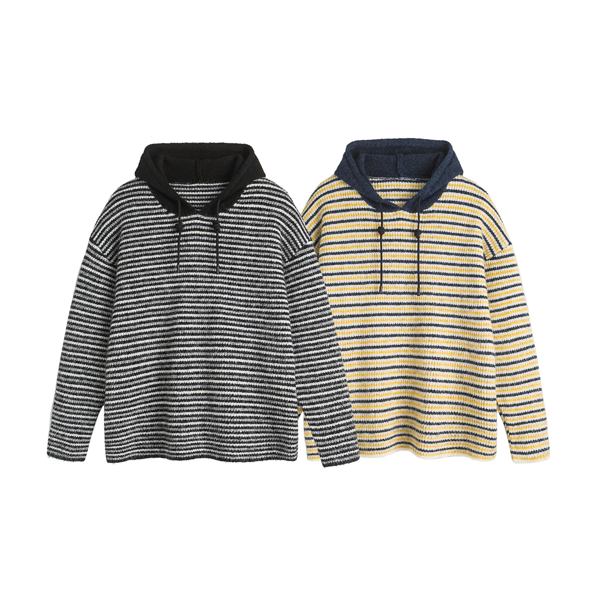 Japanese Workwear Polyester Two-Tone Hoodie