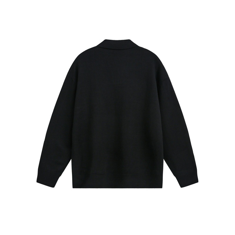 Oversized Japanese Workwear Twist Long Sleeve Sweater