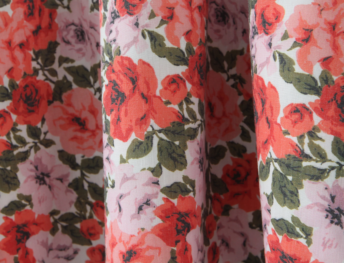 Splicing floral bow tie strap suspender dress