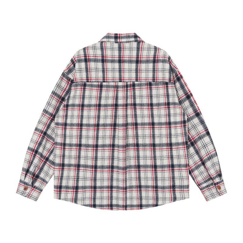 Warm Relaxed Utility Tartan Oxford Shirt
