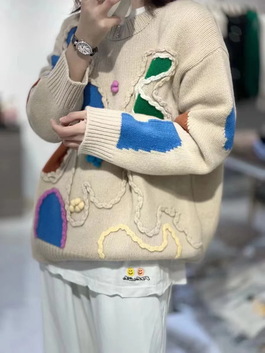 Ladies Seoul Style Crew Sweater