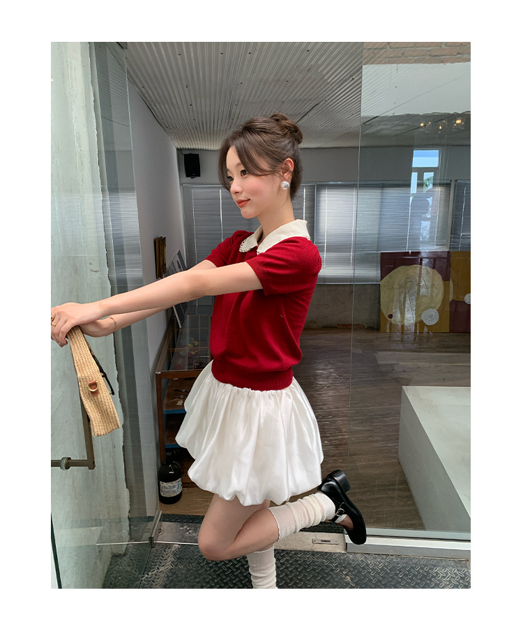 Nylon Playful Bodycon Three Quarter Sweater