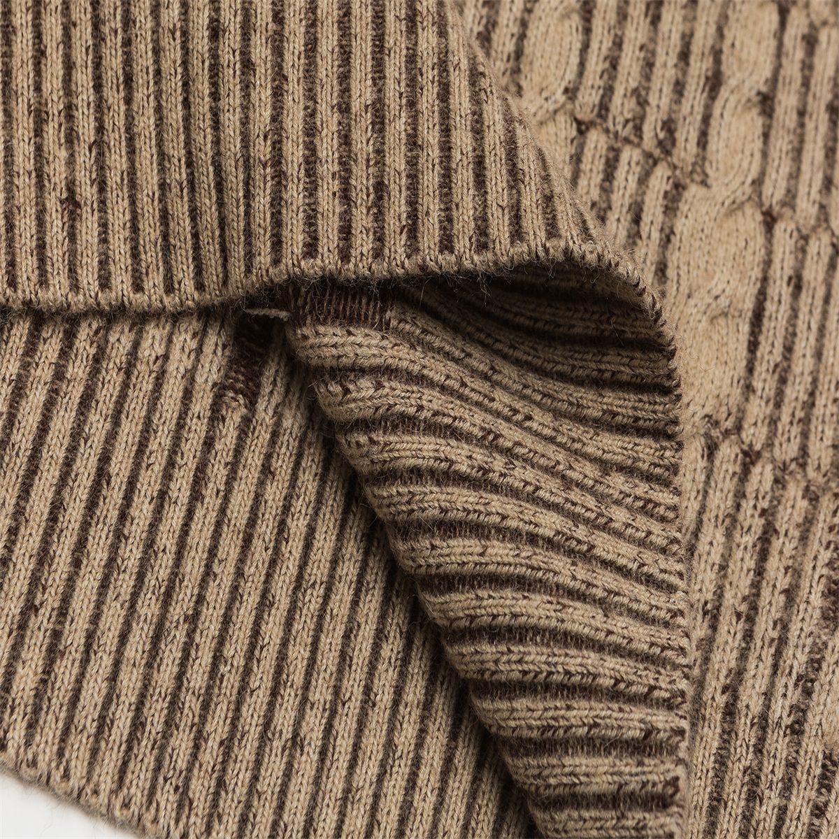 Long Sleeve Color Block Workwear Sweater