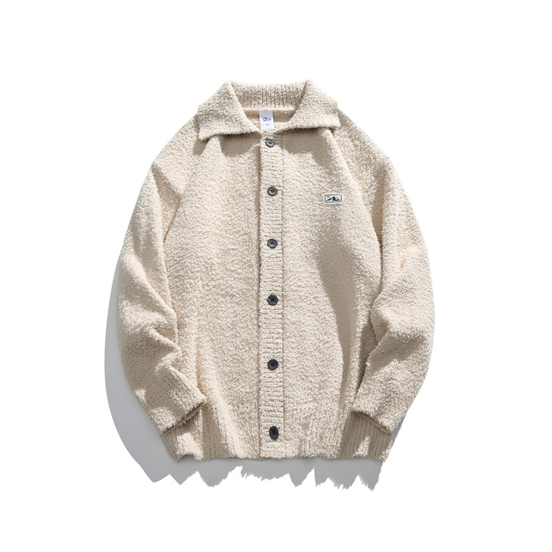 Simple Twist Polyester Long Sleeve Cardi