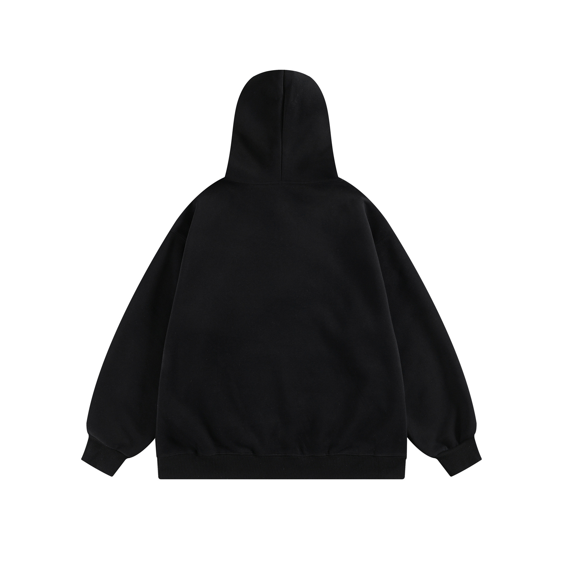American Oversized Solid Cotton Hoodie Sweatshirt