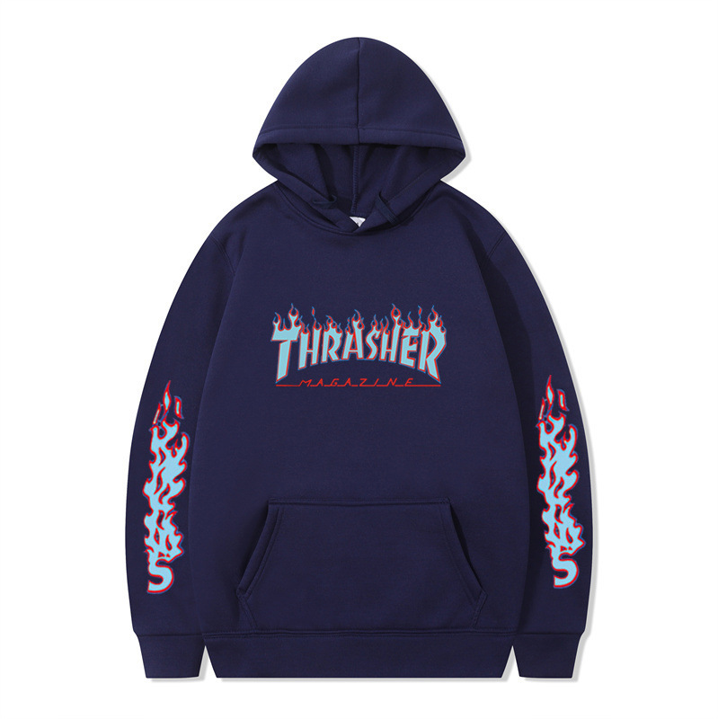 Hip Hop Streetwear Plain Loose Hoodie