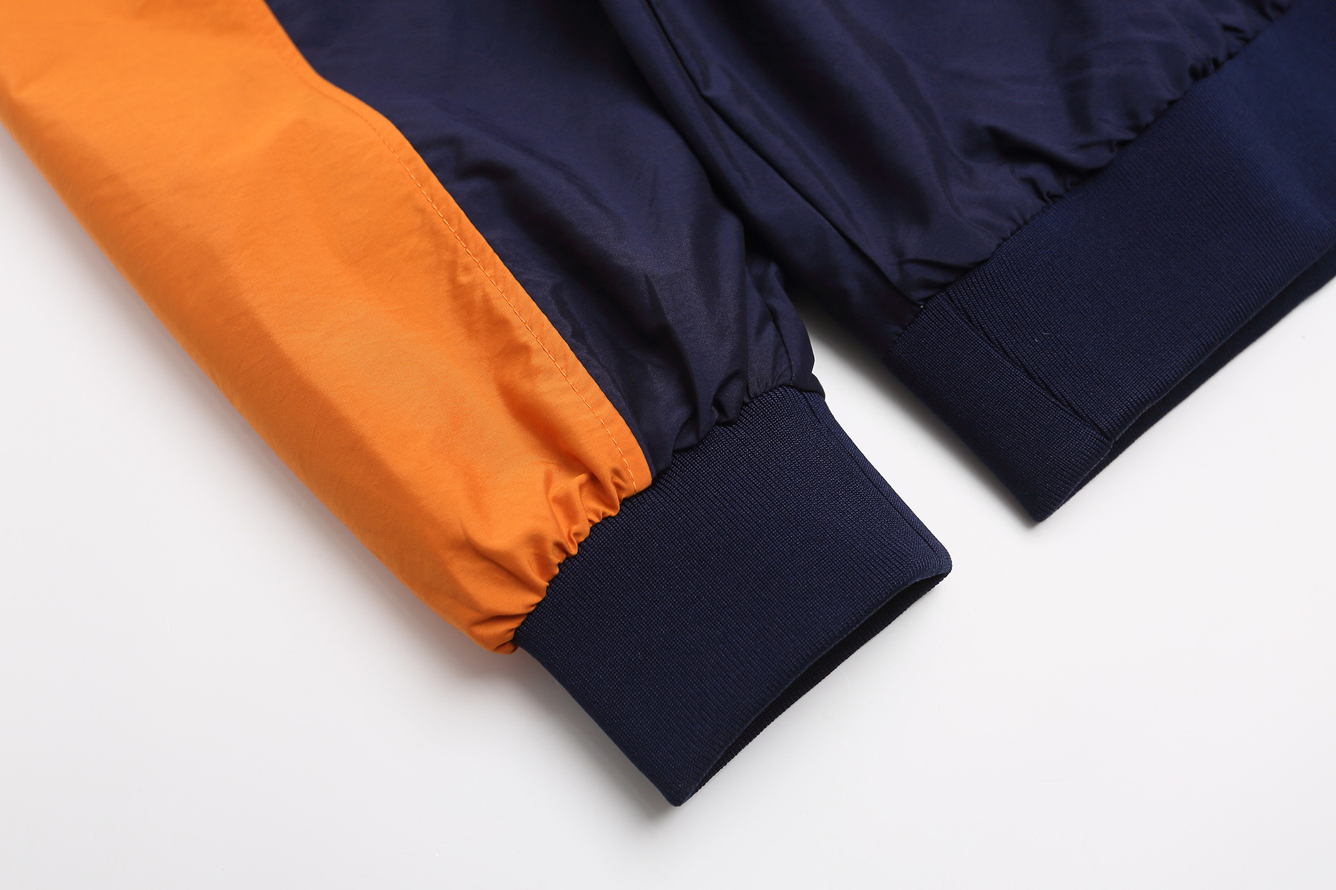 American Retro Two-tone Polyester Sweatshirt