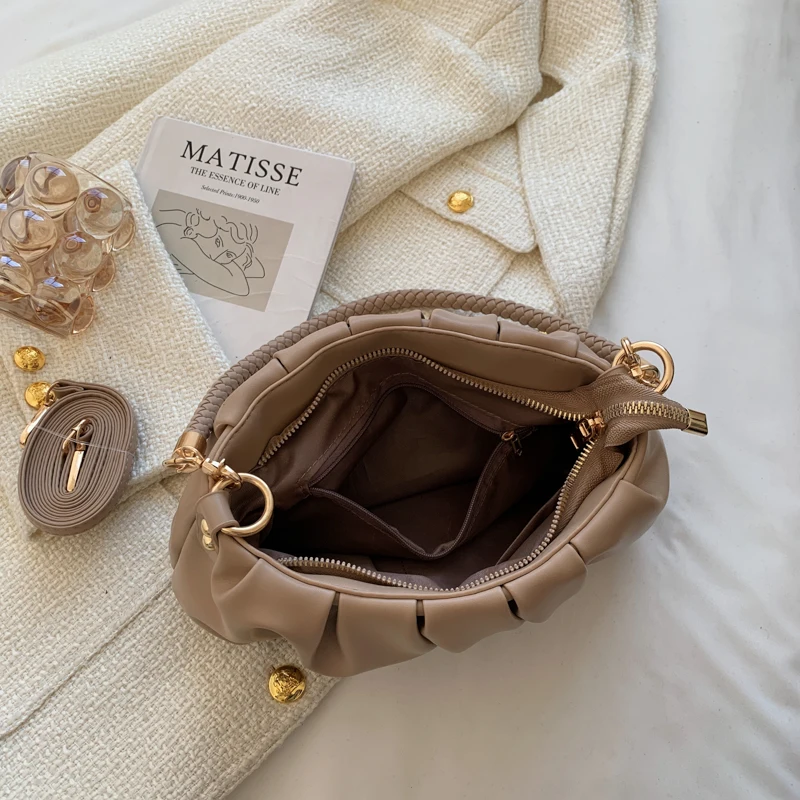 Small Soft PU Leather Underarm Handbags Spring Fshion Luxury Brand Designer Woman Shopper Handbags Shoulder Crossbody Bag