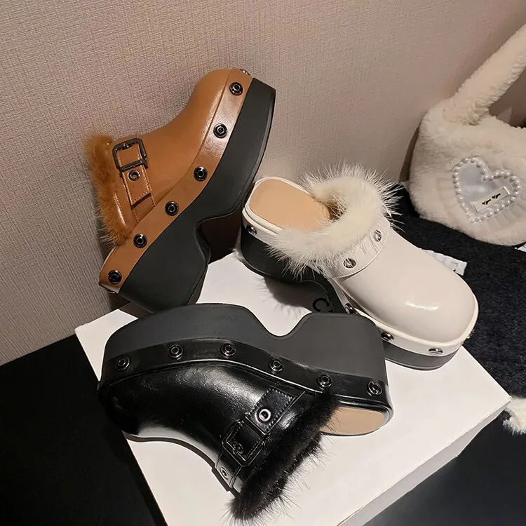 Ladies Embellished Chunky Sole Sandals