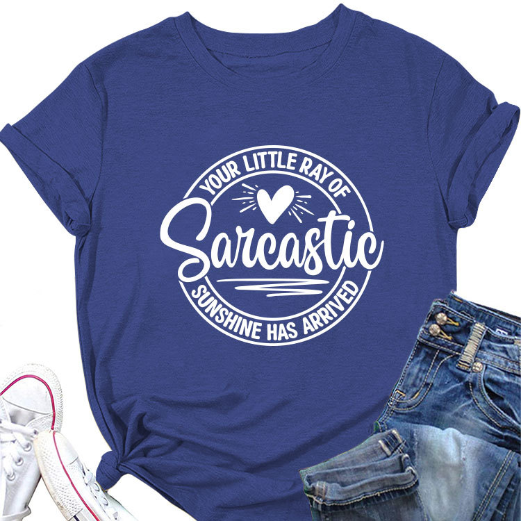 Ladies Geometric V Neck T-shirt