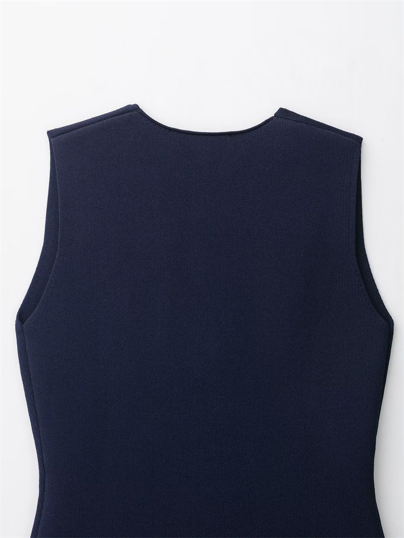 Ladies Button Front V-Cut Vest