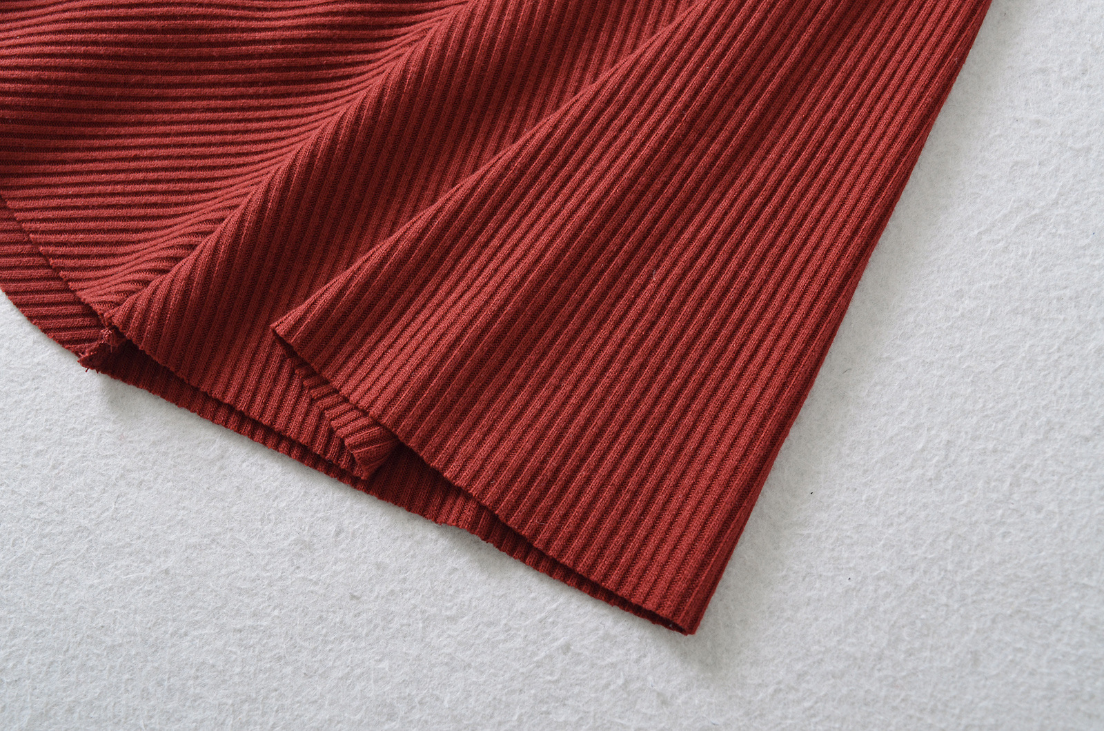 Round Neck Solid Waistline Flared A-Line Dress Short Skirt