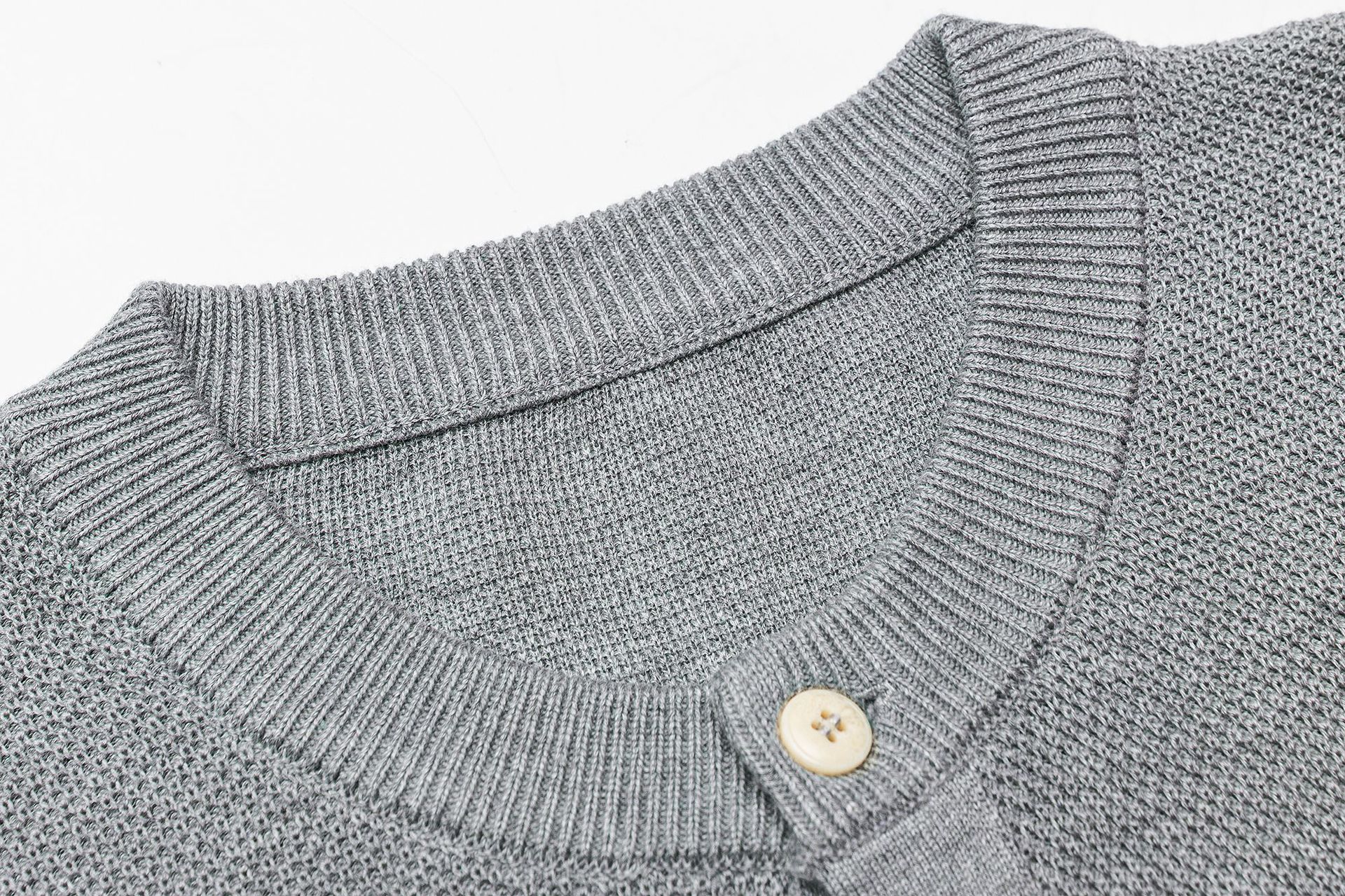 Relaxed Fit Crew Collar Cardi