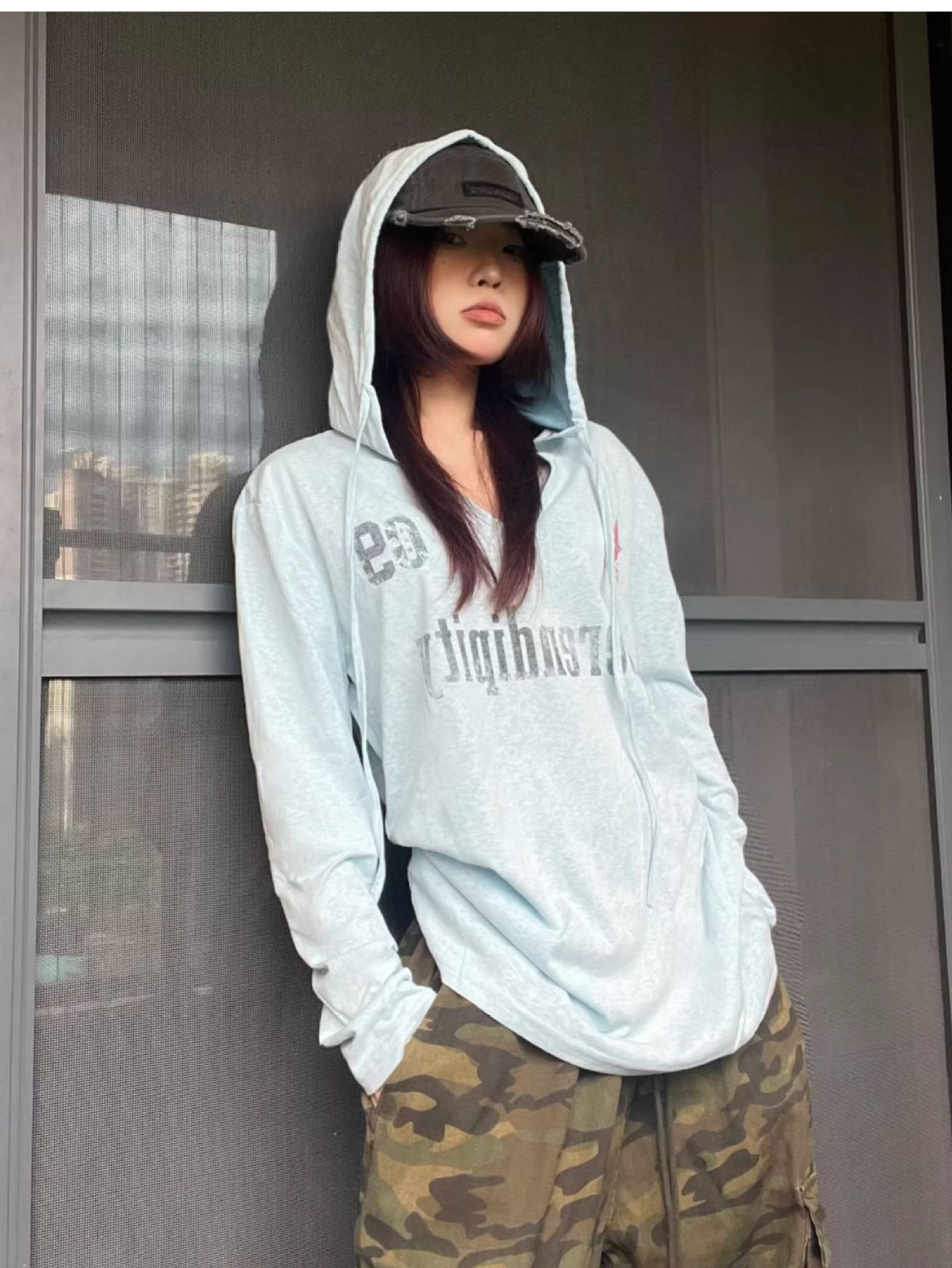 Lazy Fit Polyester Hoodie