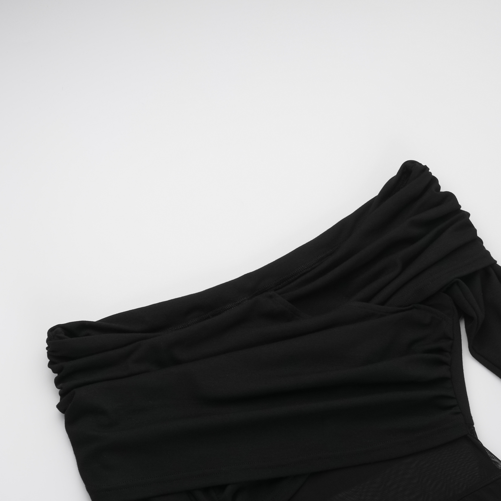 One Shoulder Full Sleeve Rayon Pencil Dress