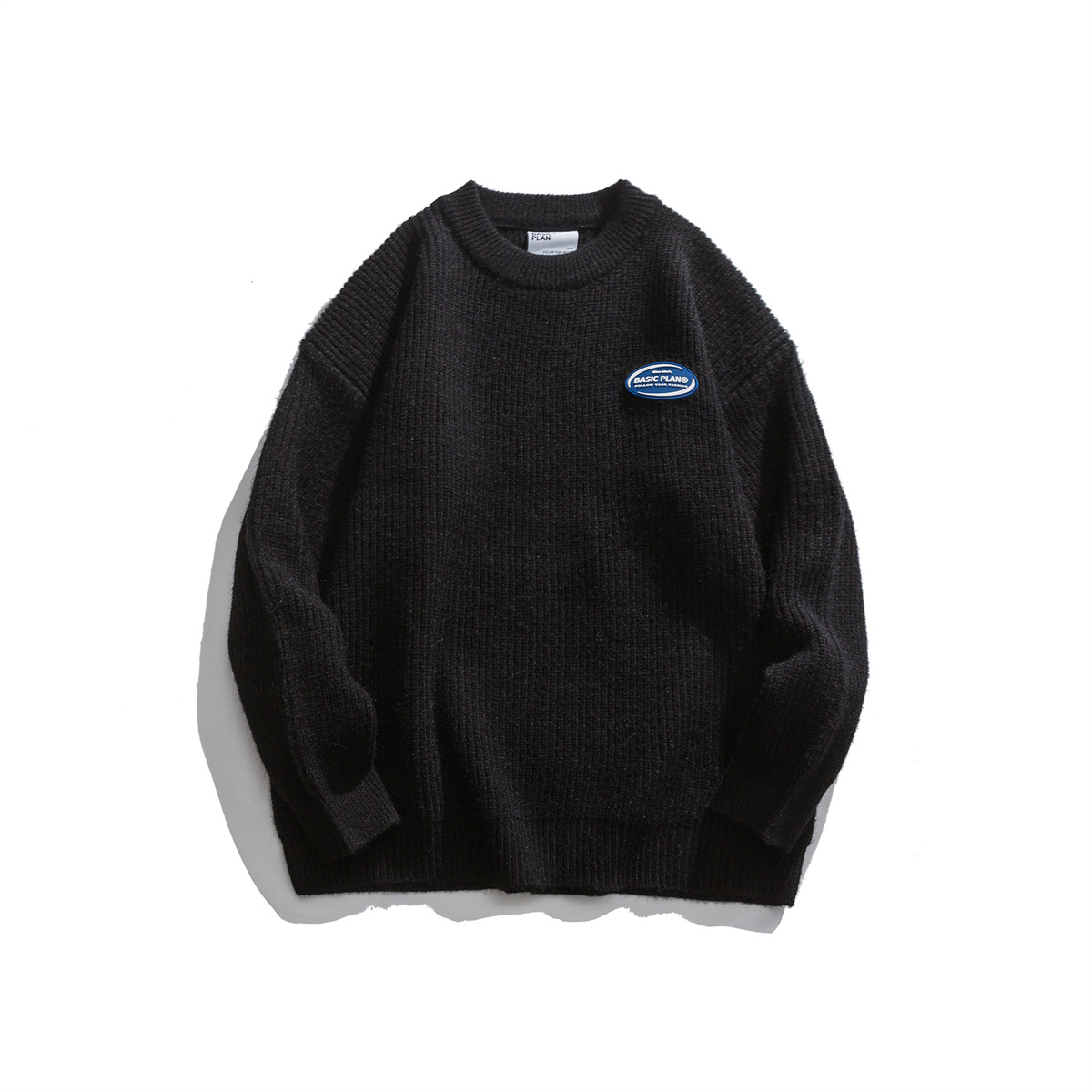Color Block Japanese Workwear Oversized Sweater