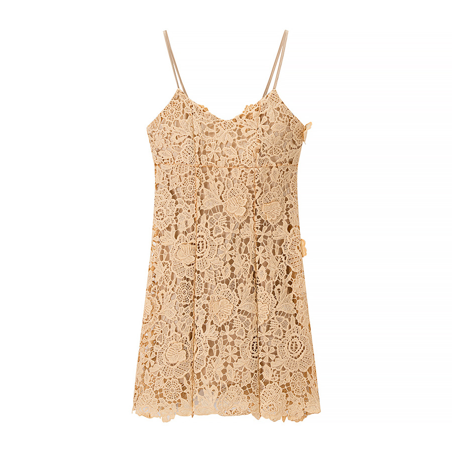 Sexy Style Beige Floral Short Skirt for Women