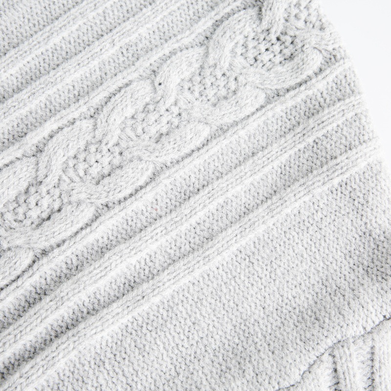Oversized Japanese Workwear Cabled Sweater
