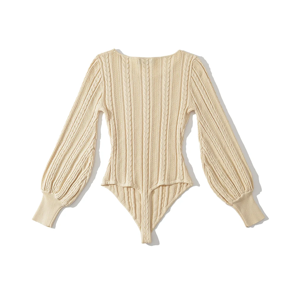 Ladies Fall Premium Bishop Crossed Cozy Plain Jumpsuit