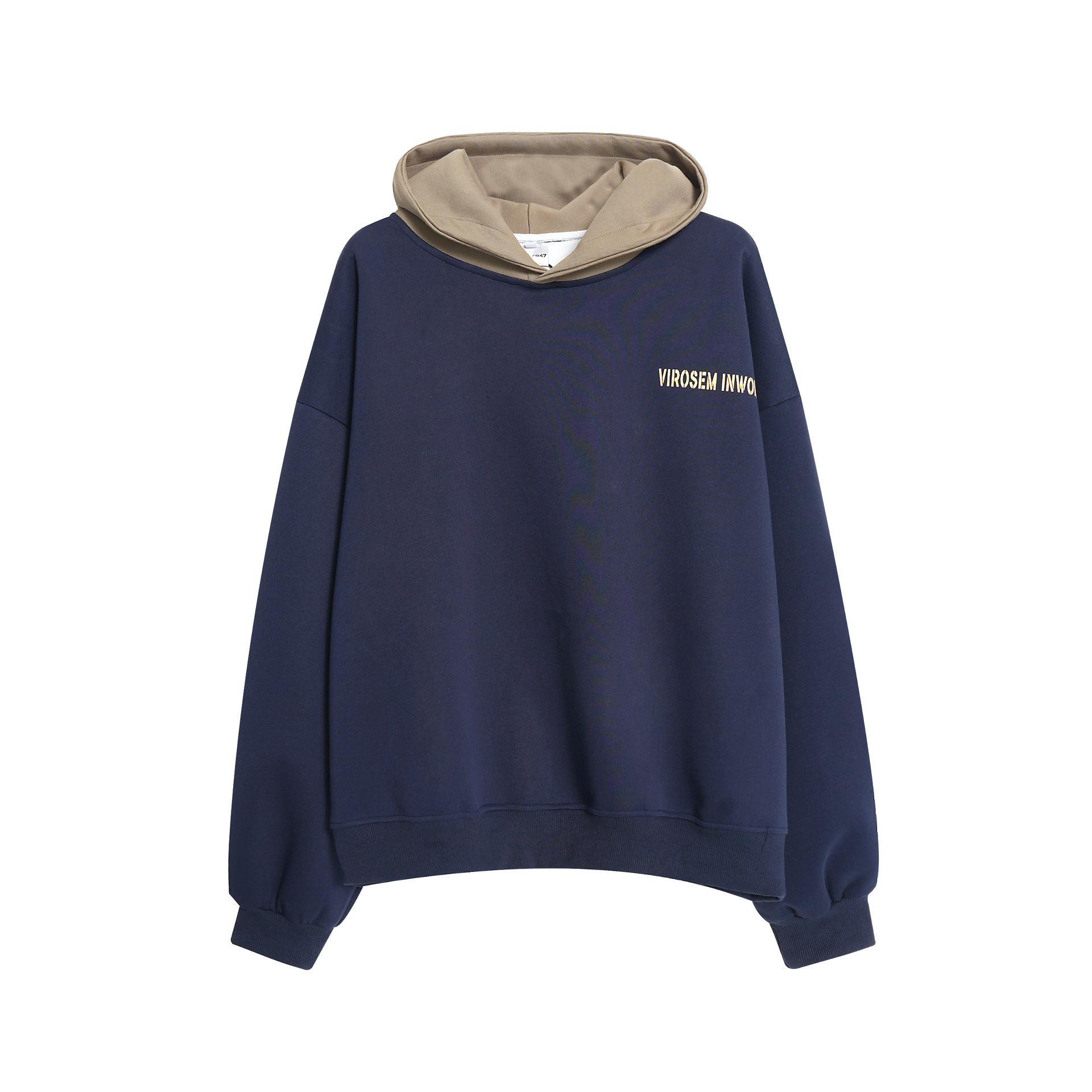 Loose Fit Cotton Contrast Hoodie