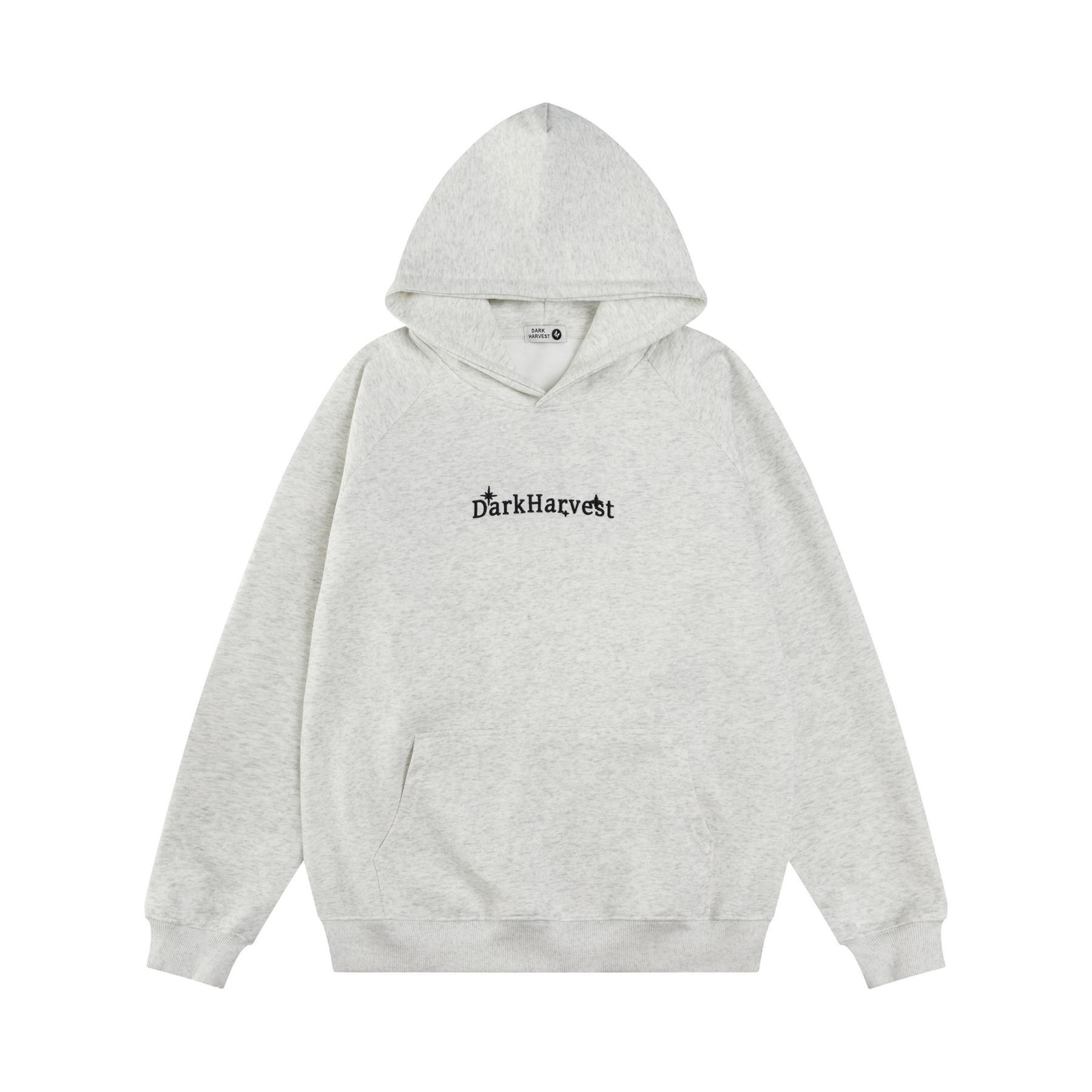 Oxygen Cotton Milk Silk Alphabet Print Hoodie