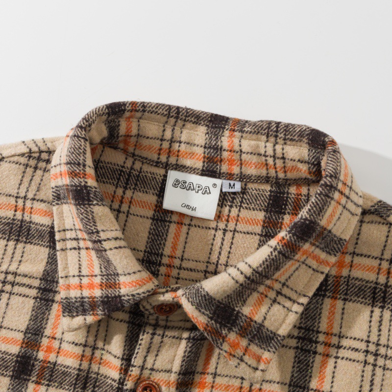 Warm Relaxed Utility Tartan Oxford Shirt