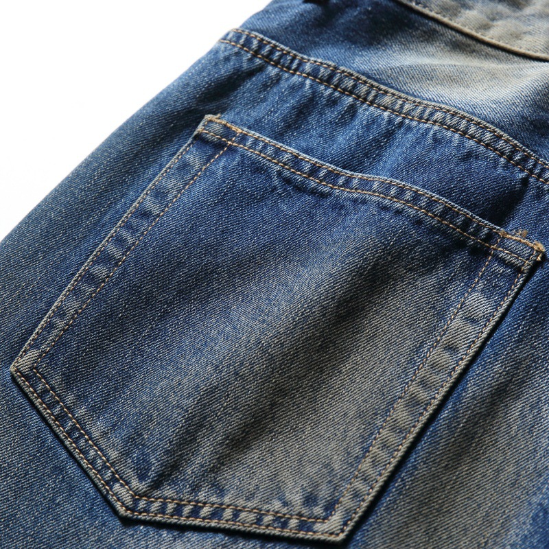 Denim Pants Men Loose Straight Leg Wide Leg Long Pants