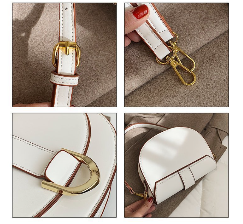 Mirco Creative Small Shoulder handbag Microfiber Synthetic Leather Saddle Bags Versatile Luxury Designer Crossbody Bag for Women