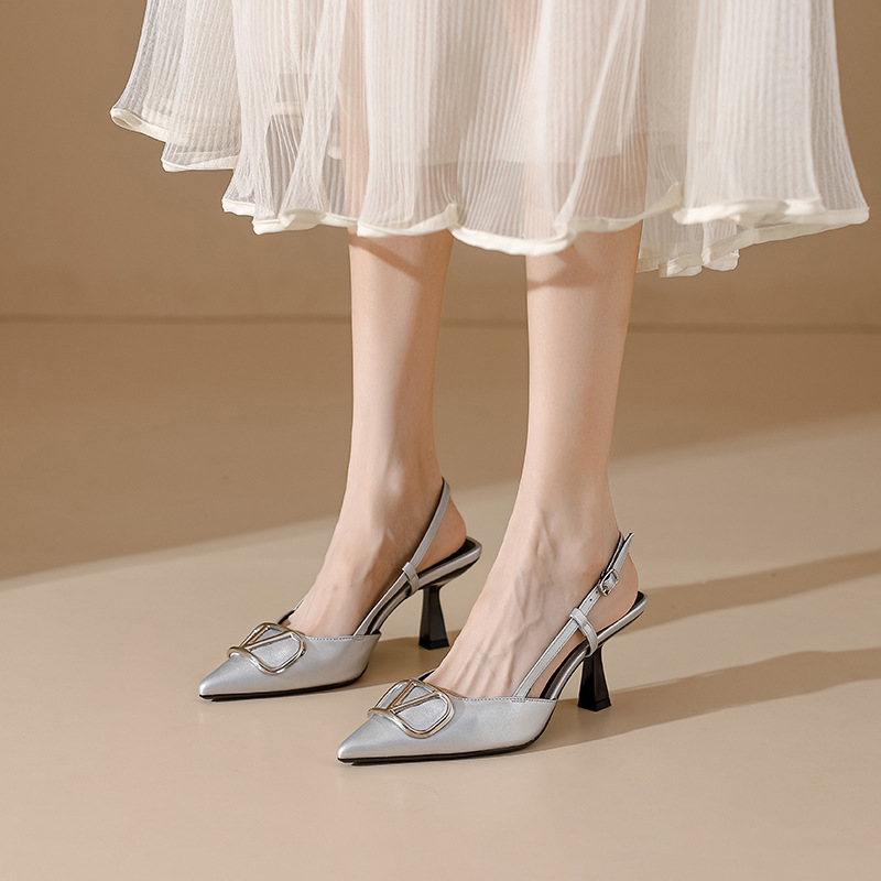 High-heeled Shoes for Women with Thin Heels, Fashionable Dress Shoes, Sandals for Women, Stylish Huizhou Women's Shoes