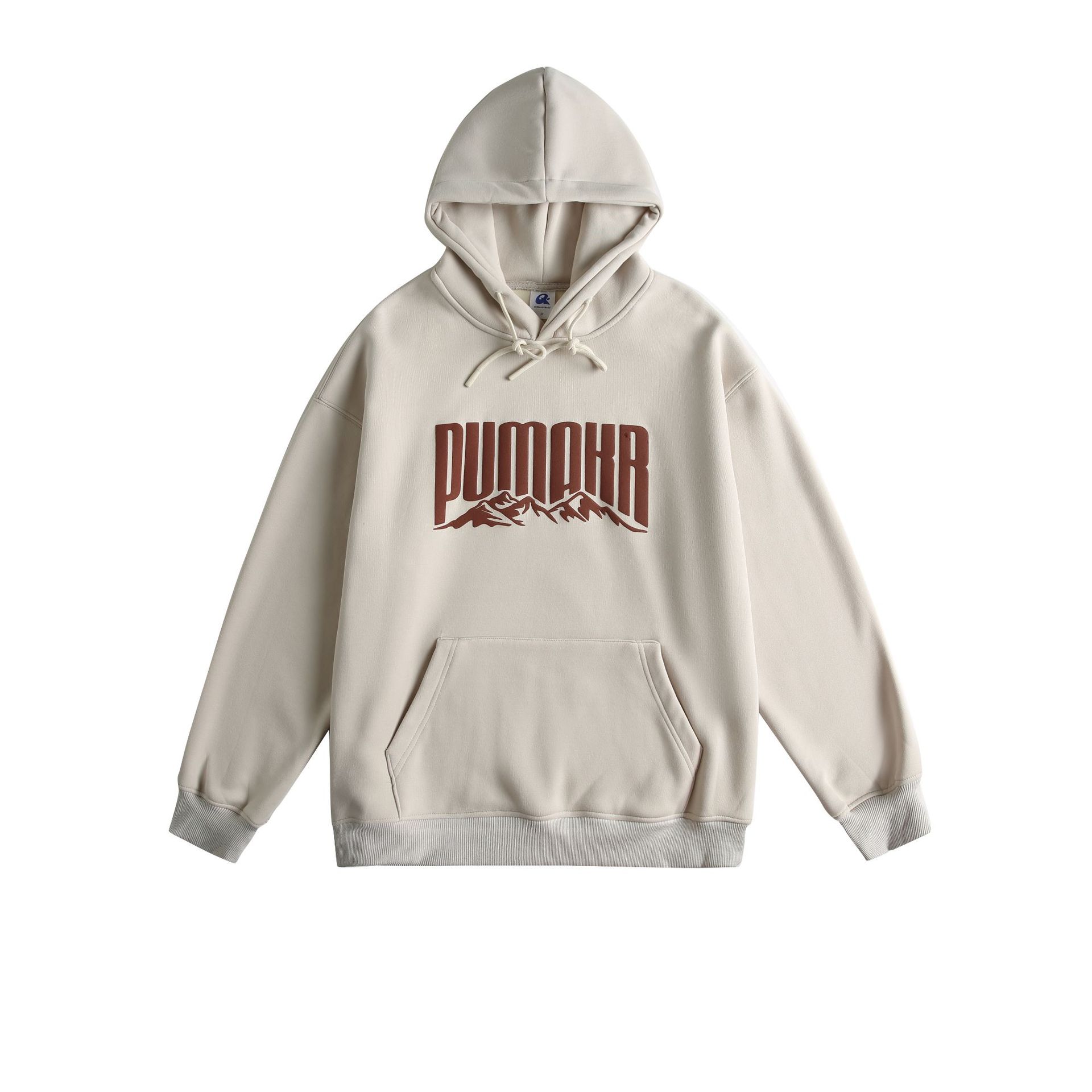 Japanese Retro Cotton Blend Lettering Hoodie