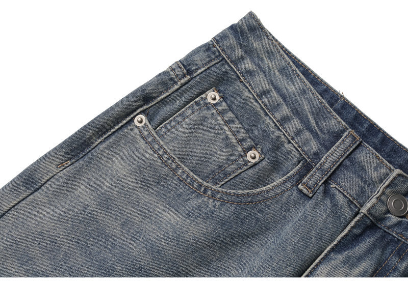 Distressed Oversized Straight Loose Wide Leg Denim Pants