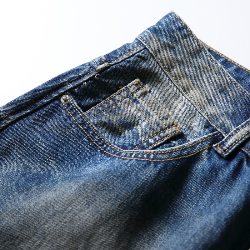 Denim Pants Men Loose Straight Leg Wide Leg Long Pants