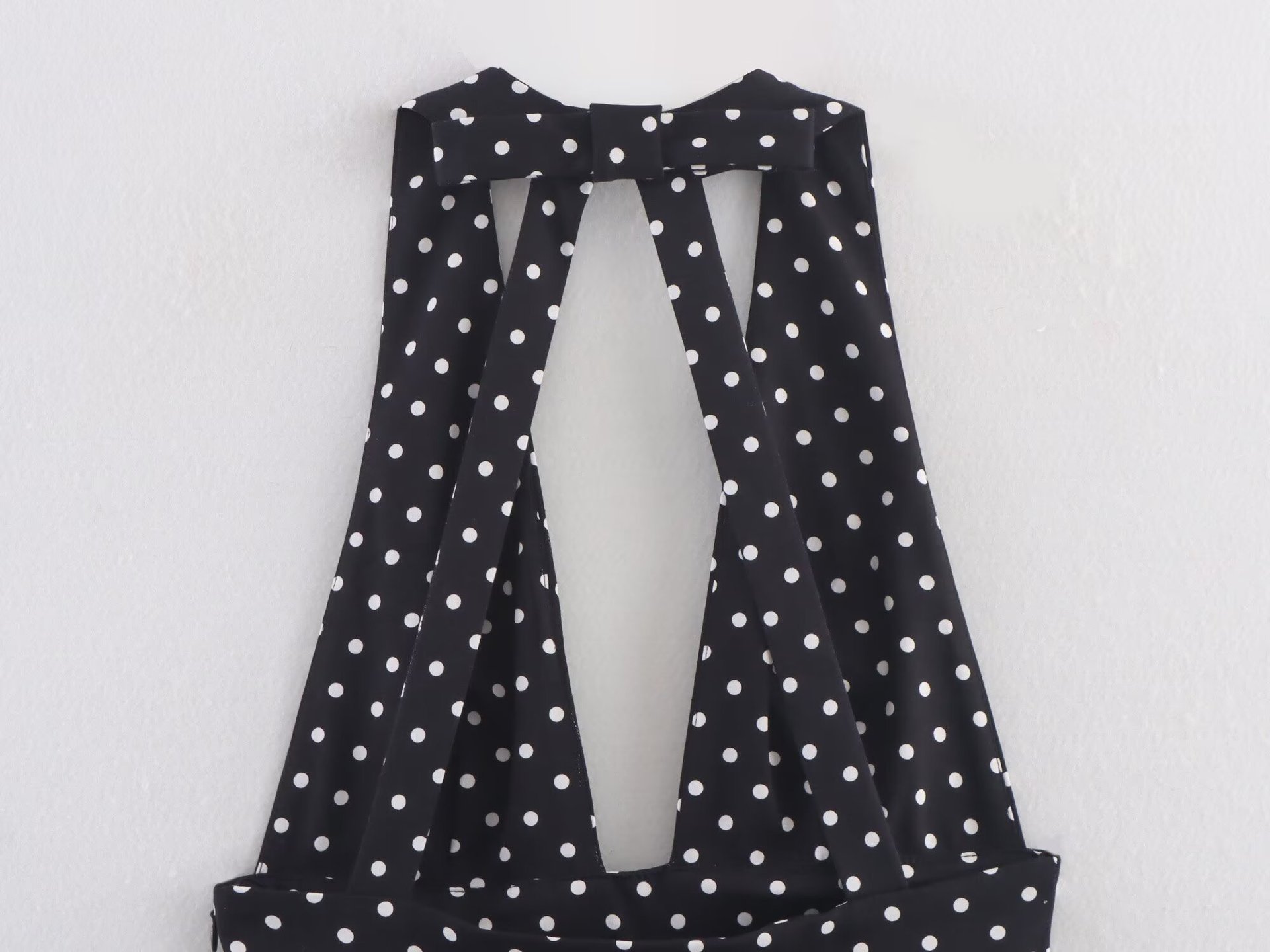 Women's Fashion Sexy Polka Dot Halter Neck Dress