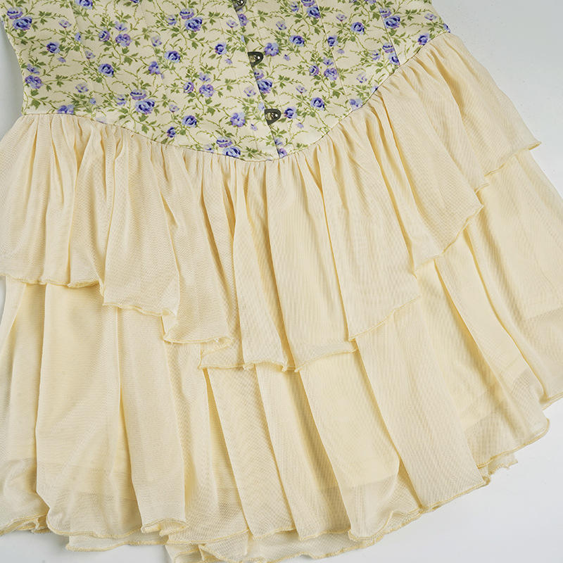 Sleeveless Fitted Ruffled Dress
