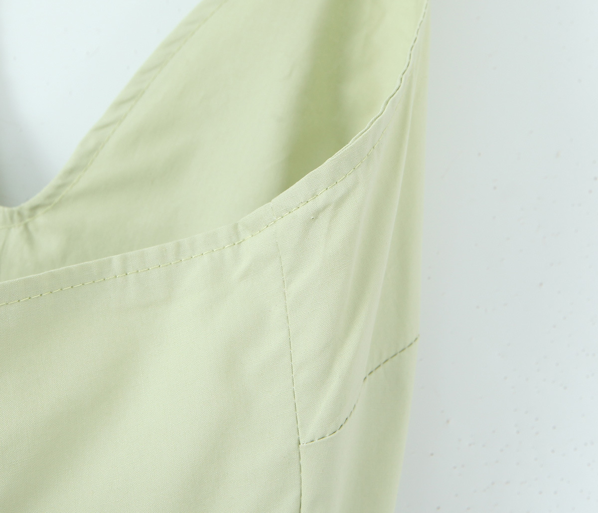 Sleeveless Strap-Neck Cotton Solid Fresh Flared Mid-Rise Dress